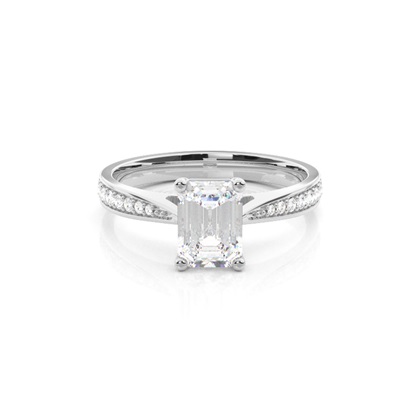 Emerald Cut Diamond Engagement Rings