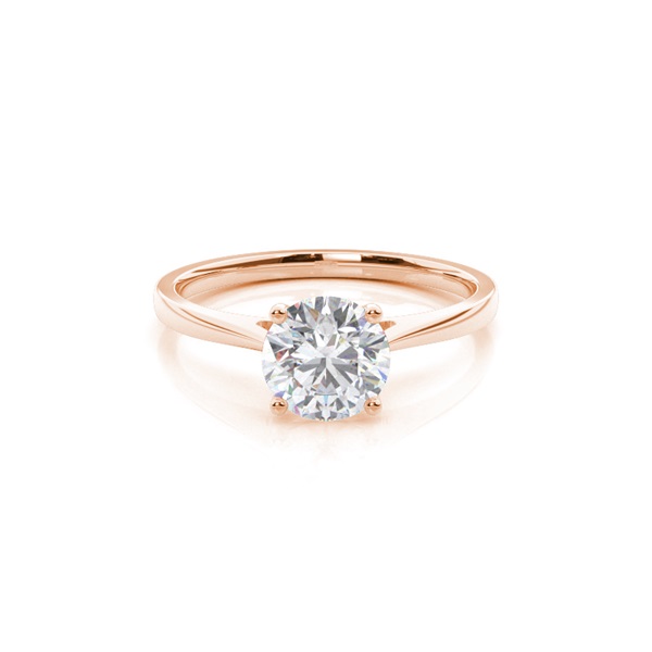 White Gold Moissanite Engagement Ring