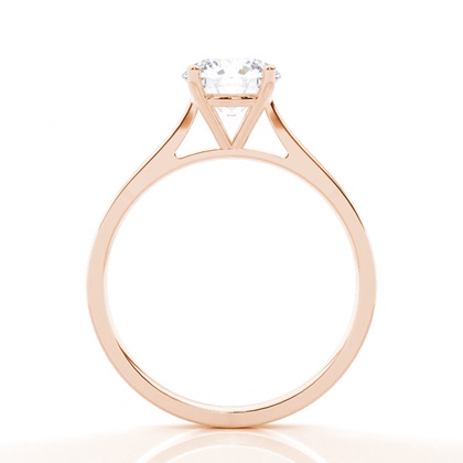 Moissanit ring in einer Krappenfassung