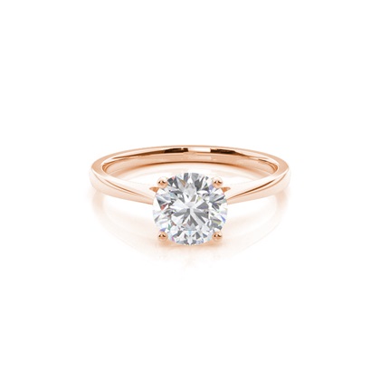 White Gold Moissanite Engagement Ring