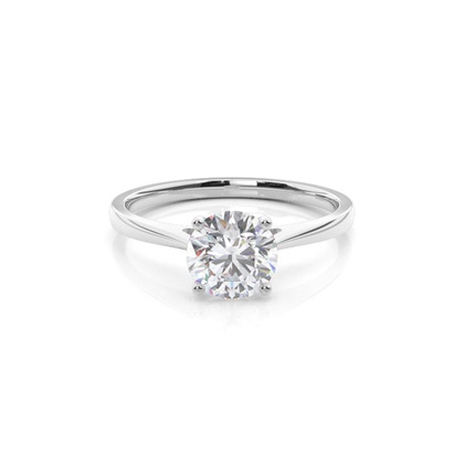 Silver Diamond Engagement Rings