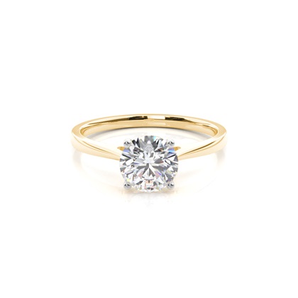 Mixed Metal Diamond Engagement rings