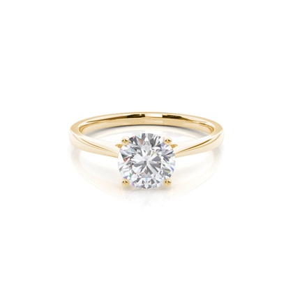 White Gold Moissanite Engagement Ring