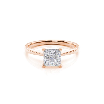 White Gold Moissanite Engagement Ring
