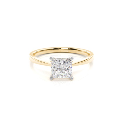 Mixed Metal Diamond Engagement rings