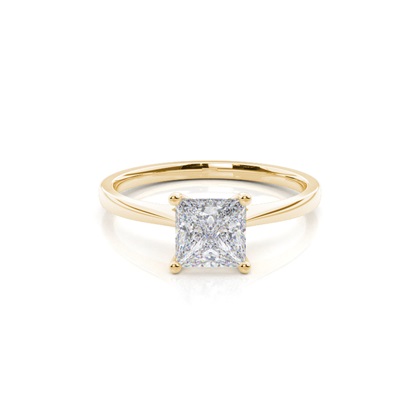 White Gold Moissanite Engagement Ring