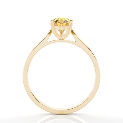 Gelber Diamant Solitär Verlobungsring