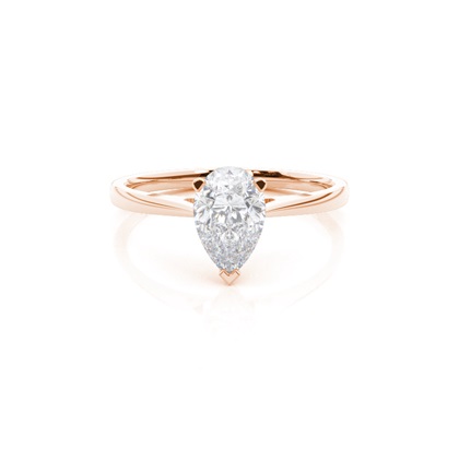 White Gold Moissanite Engagement Ring