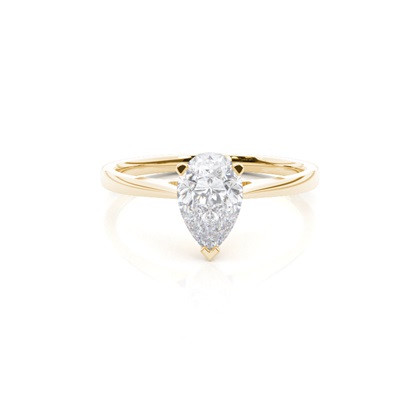 White Gold Moissanite Engagement Ring