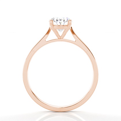 Diamantenring in einer Krappenfassung