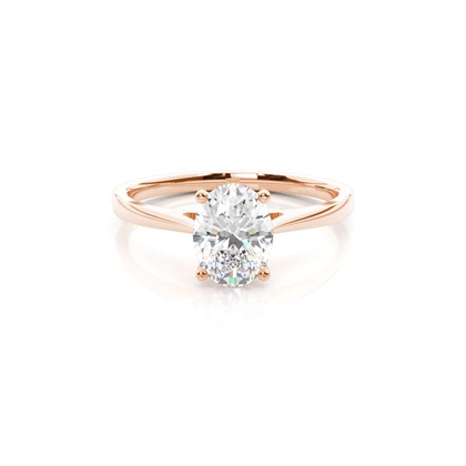 Rose Gold Solitaire Engagement Rings