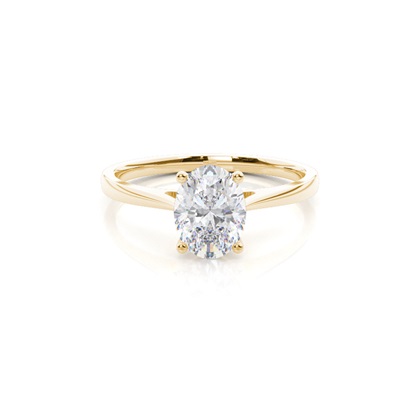 White Gold Moissanite Engagement Ring