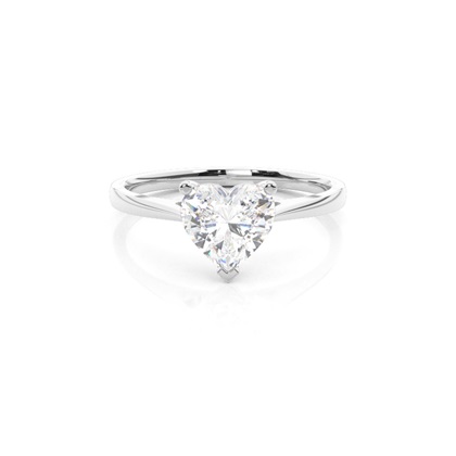 Silver Diamond Engagement Rings