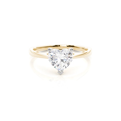 Mixed Metal Diamond Engagement rings