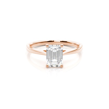 Emerald Cut Diamond Engagement Rings
