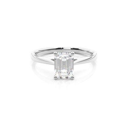 Emerald Cut Diamond Engagement Rings