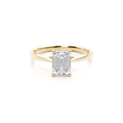 White Gold Moissanite Engagement Ring