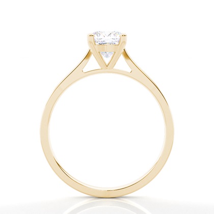 Moissanit ring in einer Krappenfassung