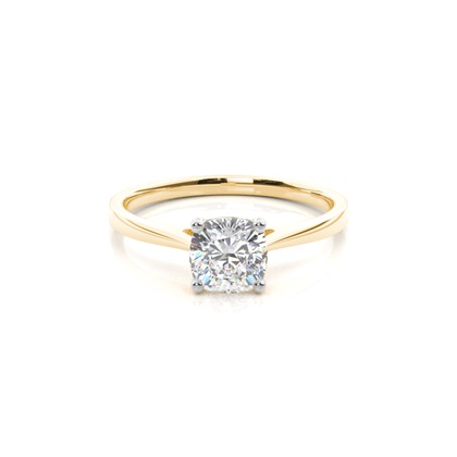 Mixed Metal Diamond Engagement rings