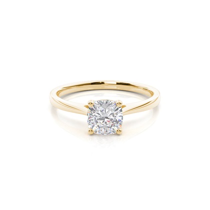 White Gold Moissanite Engagement Ring