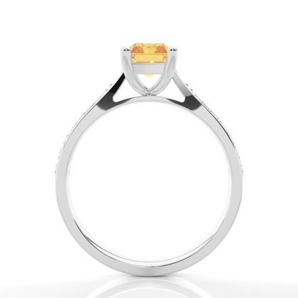 Gelber Diamant Solitär Verlobungsring