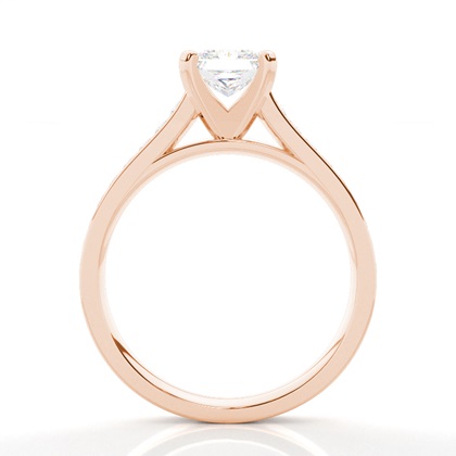 4.00 Carat Rose Gold Side Stone Engagement Rings