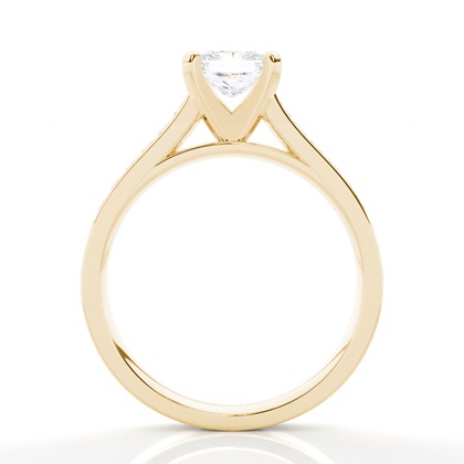 Yellow Gold Moissanite Engagement Rings	