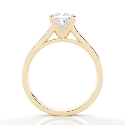 Yellow Gold Moissanite Engagement Rings	