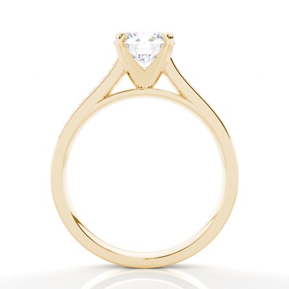 Yellow Gold Moissanite Engagement Rings	