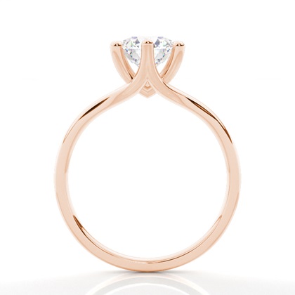 2.00 Carat Rotgold Verlobungsring Solitär