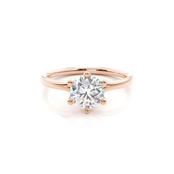 Diamantenring in einer Krappenfassung