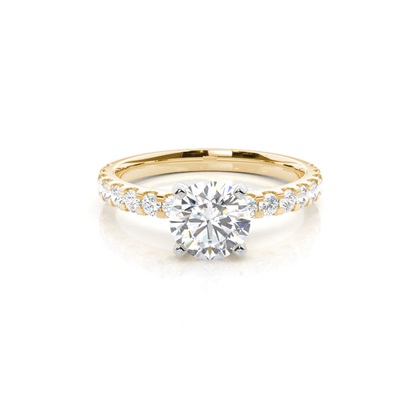Mixed Metal Diamond Engagement rings