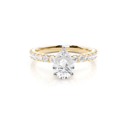Mixed Metal Diamond Engagement rings