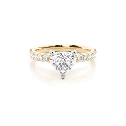 Mixed Metal Diamond Engagement rings