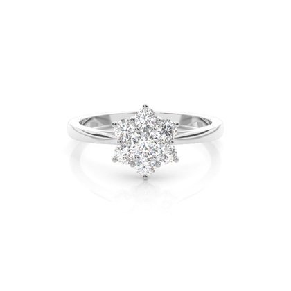 6 Prong Setting Plain Seven Stone Ring