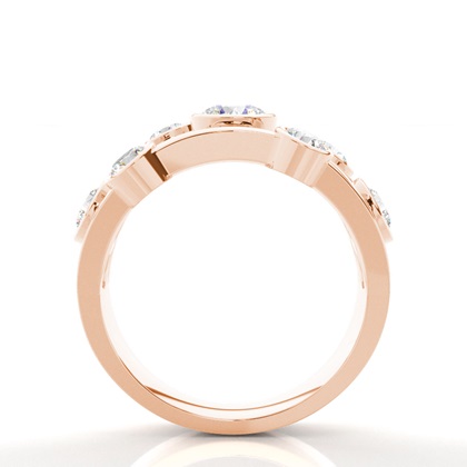 Rose Gold Statement Diamond Rings