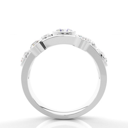 Full Bezel Setting Plain Seven Stone Ring
