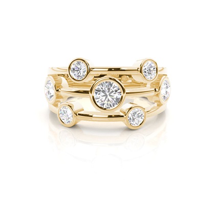 Round 7 Stone Diamond Rings