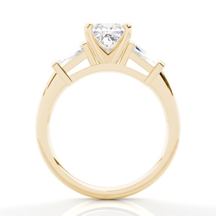 Diamant Verlobungsring in einer Krappenfassung mit Schulter Diamanten