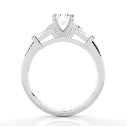 Smaragd Platin Trilogie Verlobungsringe