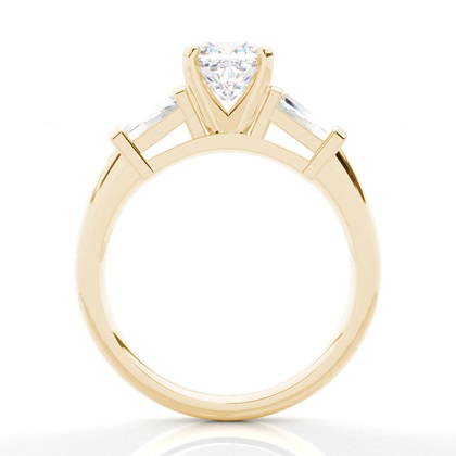 diamant zásnubní prsten princezny ze žlutého zlata