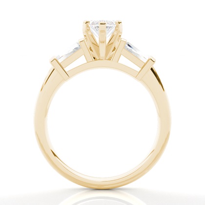 diamant zásnubní prsten princezny ze žlutého zlata