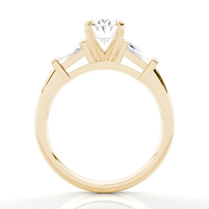 diamant zásnubní prsten princezny ze žlutého zlata