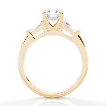 diamant zásnubní prsten princezny ze žlutého zlata