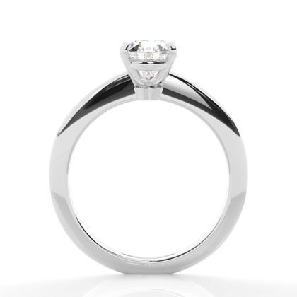 Pear Solitaire Diamond Rings
