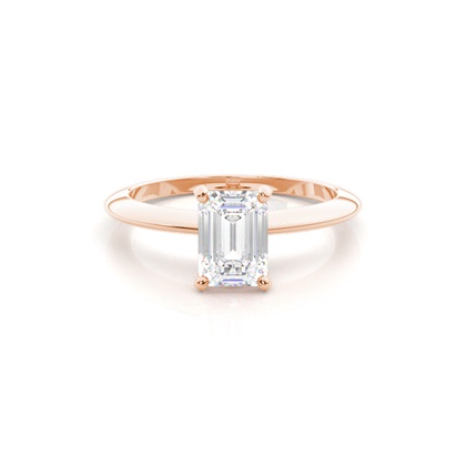 Emerald Cut Diamond Engagement Rings
