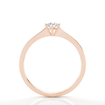 Diamantenring in einer Krappenfassung