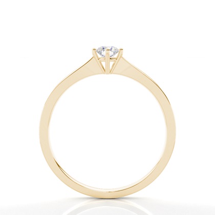 Diamantenring in einer Krappenfassung