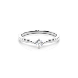 4 Prong Setting Plain Engagement Ring