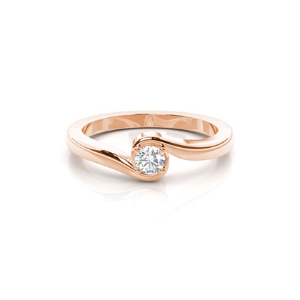 Round Diamond Promise Rings